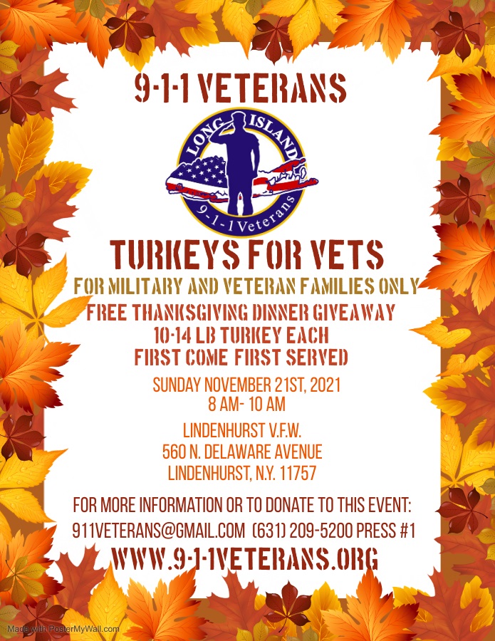 Thanksgiving Turkeys for Vets